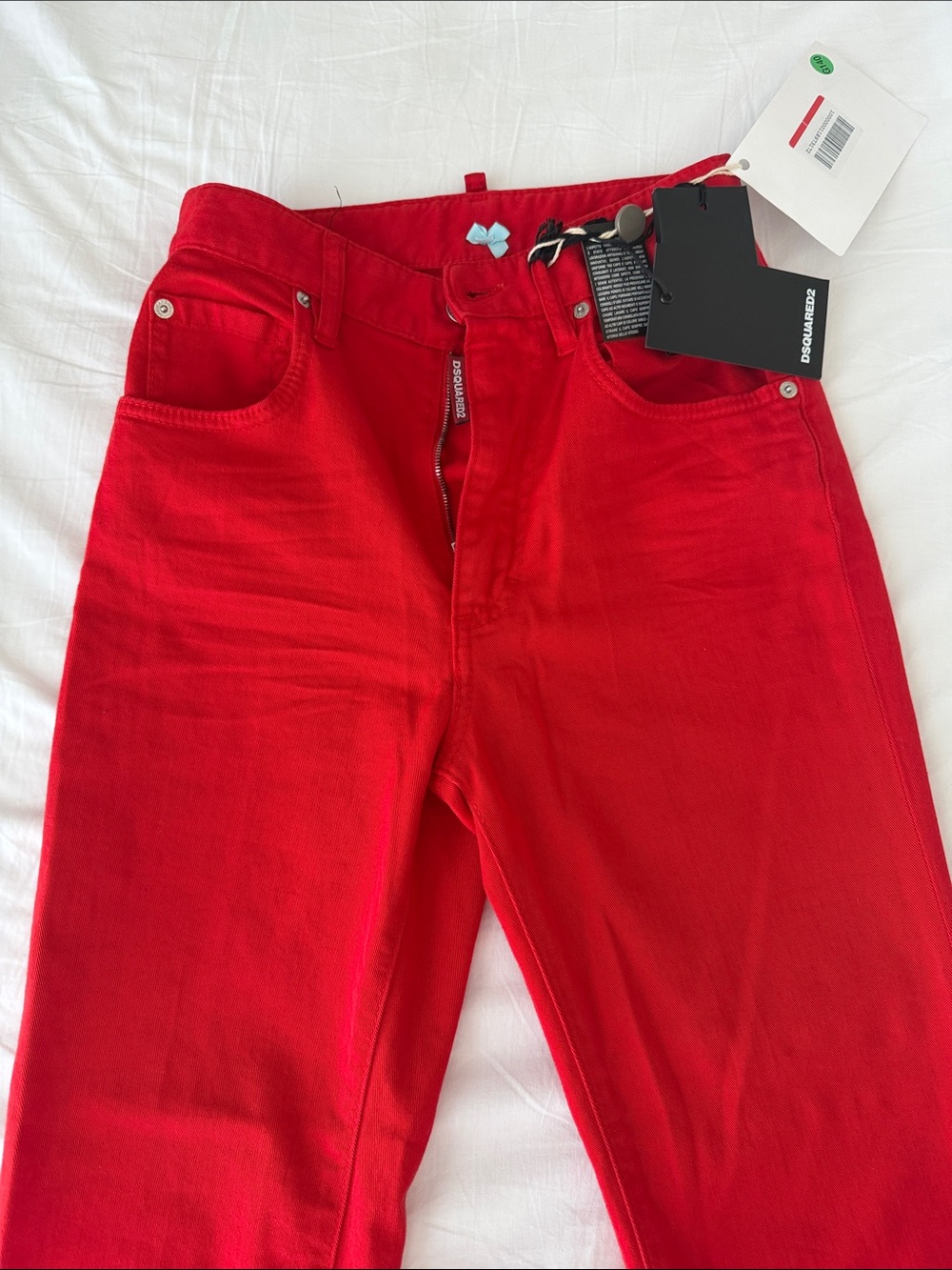 DSQUARED2 Men's Bold Red Slim Straight Jeans